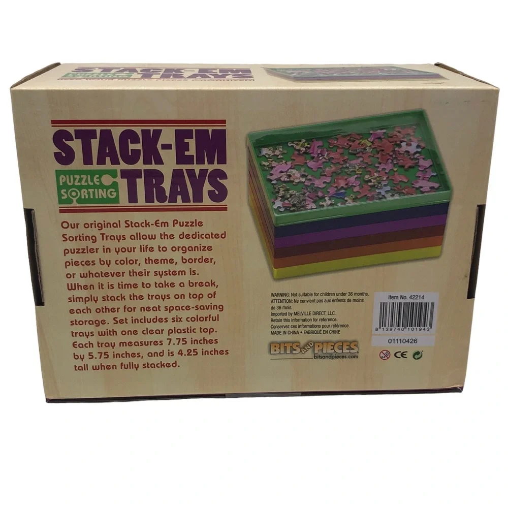 Bits & Pieces Stacking Puzzle Trays - Picture 3 of 4